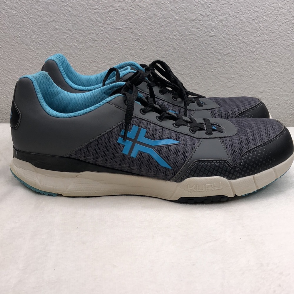 Kuru Quantum Sneakers Running Hiking Gray Blue Comfort Walking Womens 12